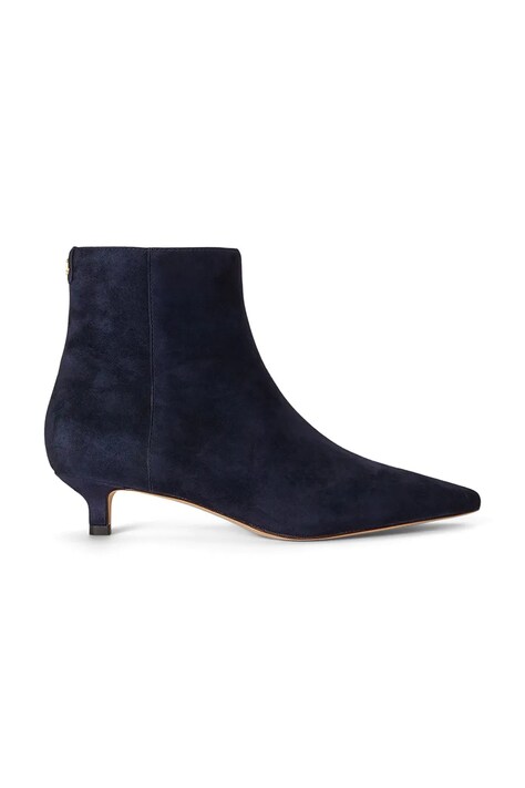 Lauren Ralph Lauren Botki damskie zamszowe Frncsa Bt Hl granatowe 802P15722004