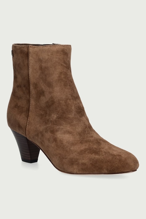 Lauren Ralph Lauren Botine pentru femei din piele întoarsă Emrsyn Bt Hl maro 802P15713002
