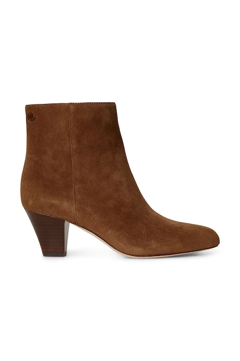 Lauren Ralph Lauren Kotníkové boty dámské semišové Emrsyn Bt Hl hnědé 802P15713002