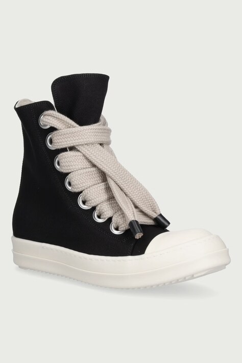 Rick Owens DRKSHDW Jumbolace πάνινα Γυναικεία χαμηλά μαύρα DS02F6818 DOW2