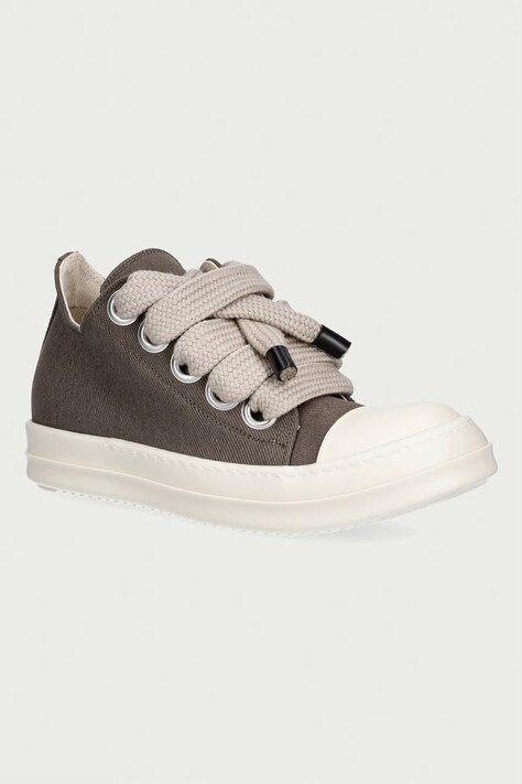 Rick Owens DRKSHDW Jumbolace Low πάνινα sneakers Γυναικεία χαμηλά γκρί DS02F6819 DOW2