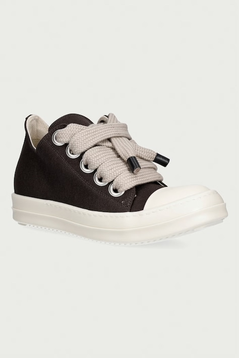 Rick Owens DRKSHDW Jumbolace Low πάνινα sneakers Γυναικεία χαμηλά καφέ DS02F6819 DOW2
