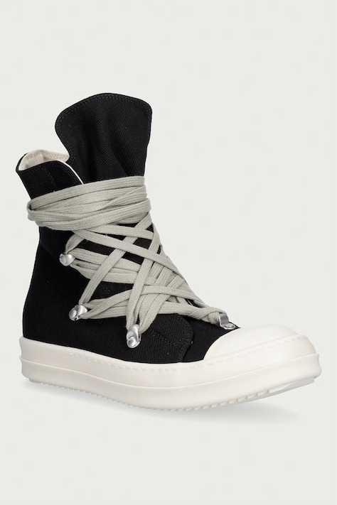 Rick Owens DRKSHDW Megalace πάνινα Γυναικεία υψηλά μαύρα DS02F6809 DOW1