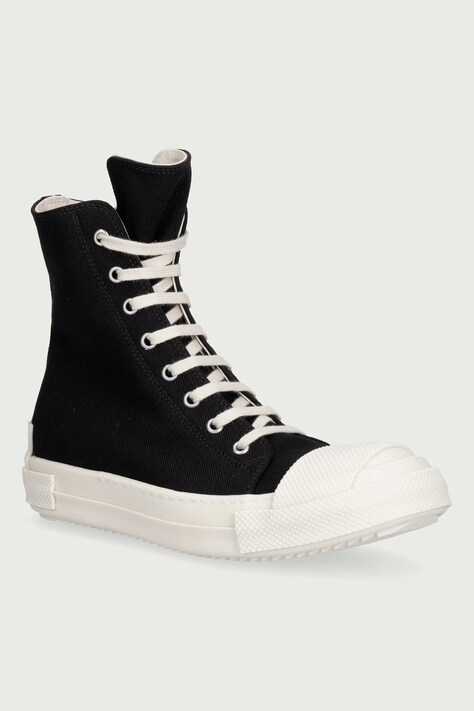 Rick Owens DRKSHDW Πάνινα Γυναικεία υψηλά μαύρα DS02F6800 DOEH1
