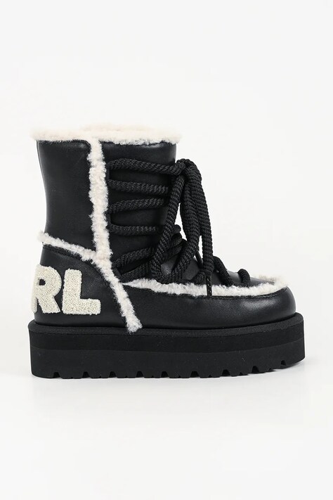Karl Lagerfeld Skylar cizme de zăpadă pentru femei negre KL49676