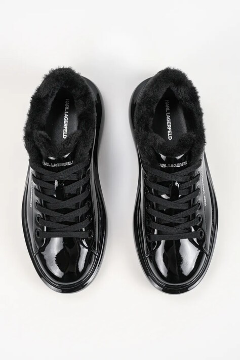 Karl Lagerfeld Kore кросівки жіночі шкіряні — AW26-OBDUMM, чорний — фото 4