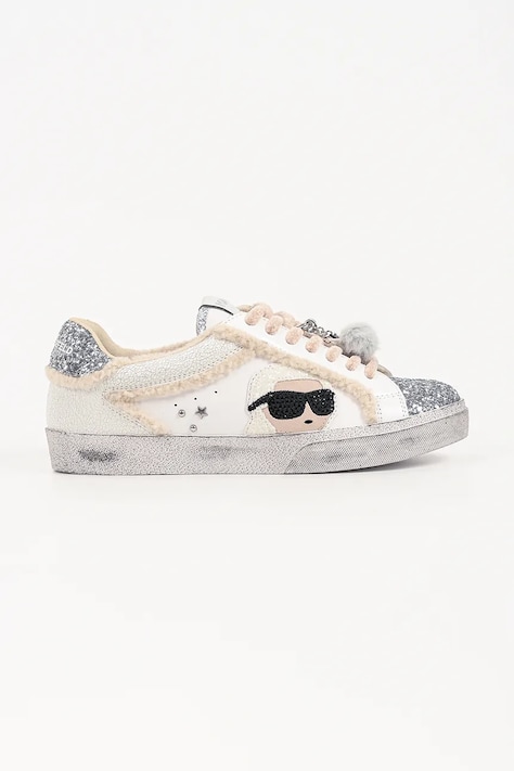 Karl Lagerfeld Skool tenisówki damskie białe niskie KL60130L