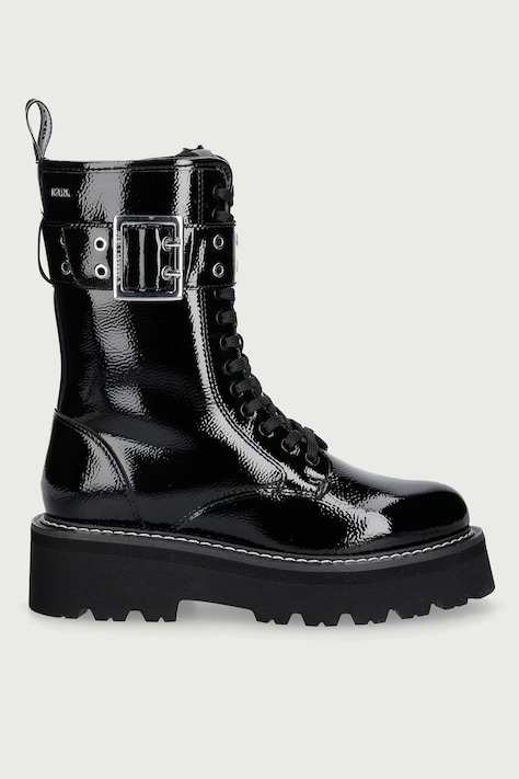 Karl Lagerfeld Workery damskie skórzane Kyla czarne KL43475