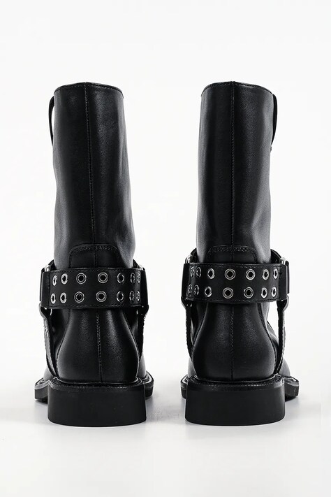 Karl Lagerfeld ботильйони жіночі шкіряні Sadie — AW26-OBDUN3, чорний — фото 3