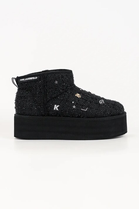 Karl Lagerfeld Thermo śniegowce damskie czarne KL48524B