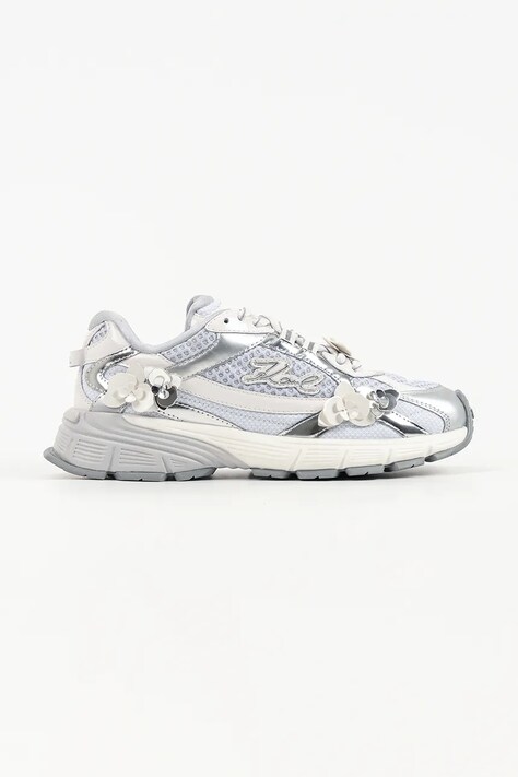 Karl Lagerfeld Orion sneakersy damskie srebrne KL65515F