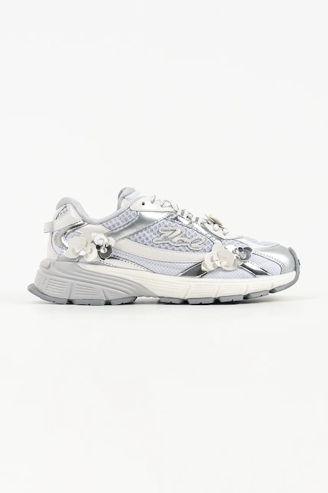 Karl Lagerfeld Orion sneakersy damskie srebrne KL65515F