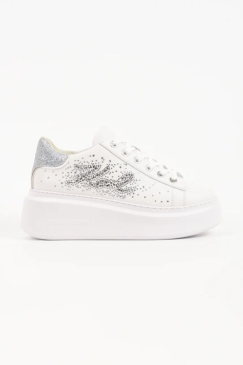 Karl Lagerfeld Anakapri sneakersy damskie skórzane białe KL63516S