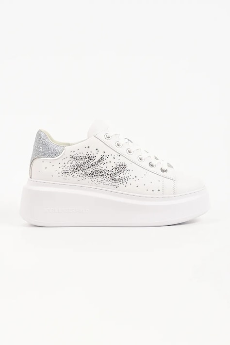 Karl Lagerfeld Anakapri sneakersy damskie skórzane białe KL63516S