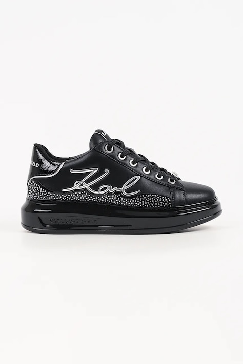 Karl Lagerfeld Kapri sneakersy damskie czarne KL62548S