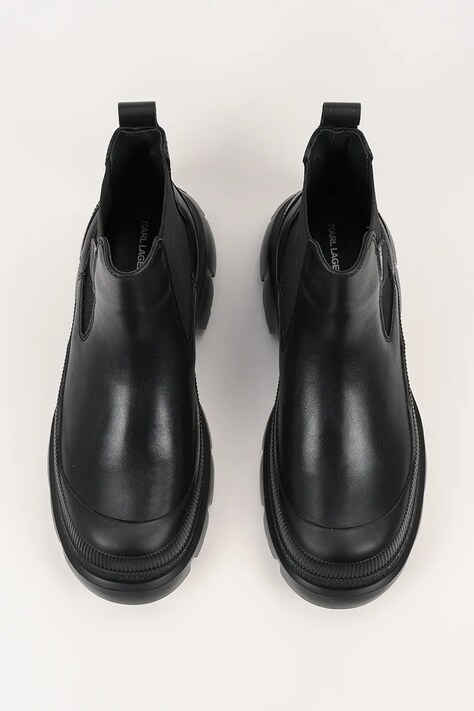 Karl Lagerfeld челсі жіночі шкіряні Trekka — AW26-OBDUO3, чорний — фото 4