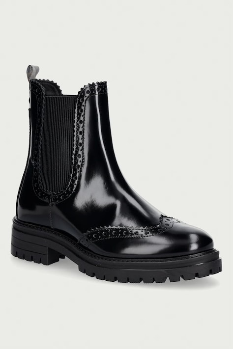 Barbour μπότες τσέλσι Γυναικείες δερμάτινες Fawne μαύρες LFO0813BK71