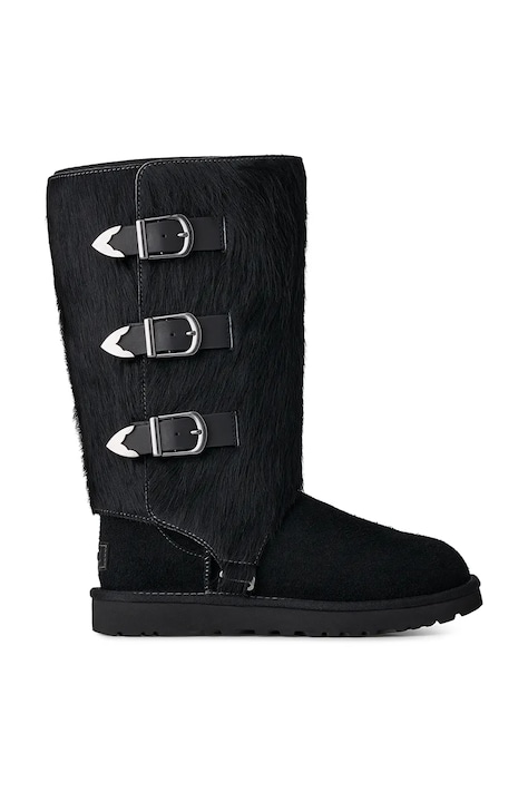 UGG Classic Tall Western śniegowce damskie czarne 1183491-BLK