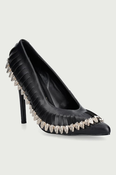 Just Cavalli Szpilki skórzane czarne 81RA3S09ZPC27899