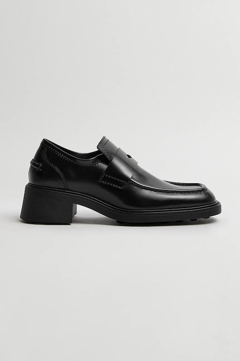 Miista Amelia loafersy skórzane czarne E8_4342