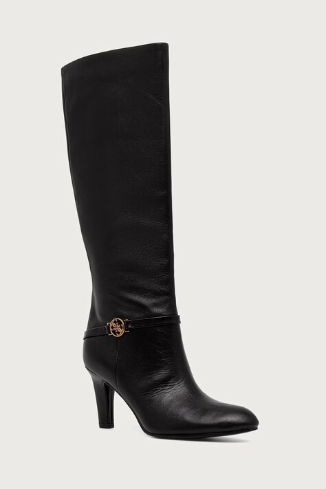 Guess Сапоги для женщин кожаные OATIE чёрные FLFOAT LEA11