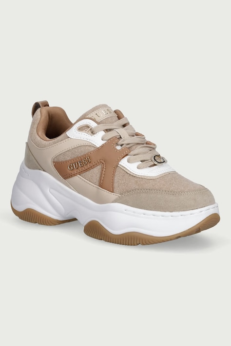 Guess HACHA2 sneakers boty dámské béžové sportovní FLFHA2 ELE12
