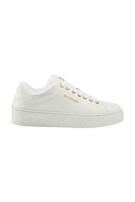 BOGNER LUCERNE sneakersy damskie skórzane beżowe 22640203