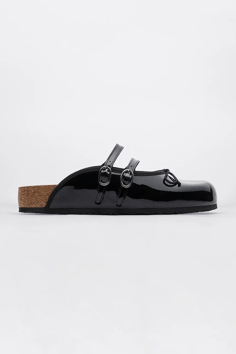 Birkenstock 1774 x Repetto Scala NL Patent klapki mules damskie skórzane czarne 1033018