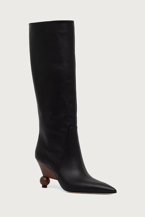 Weekend Max Mara Cizme pentru femei din piele negre 2625796115600