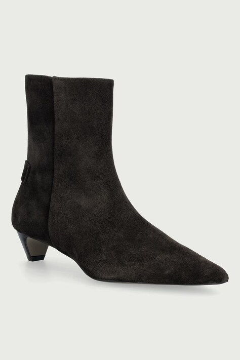 AllSaints Gležnjače s niskom potpeticom za žene od brušene kože Piper Suede Boot smeđe W036FF