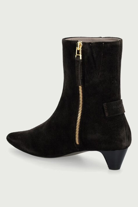 AllSaints ботильйони на низькому підборі жіночі замшеві Piper Suede Boot — фото 3