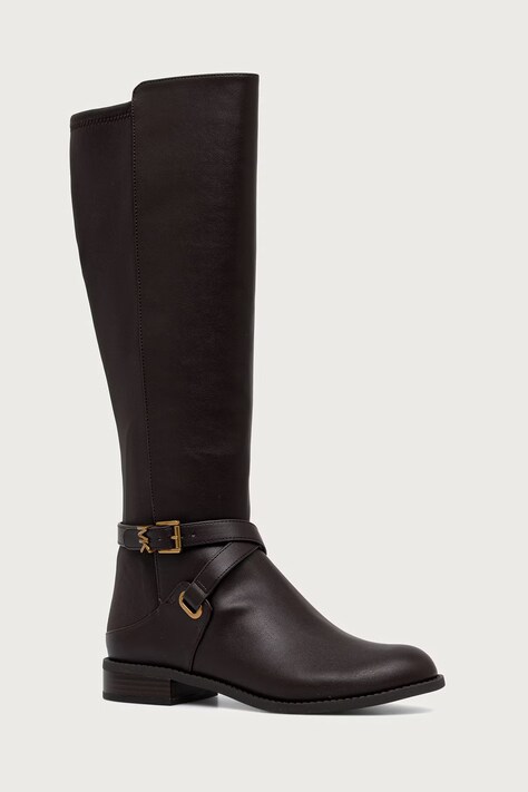 MICHAEL Michael Kors Μπότες με ίσιο τακούνι Γυναικείες Rachel Flat Boot καφέ 40F6RCFB5L.251