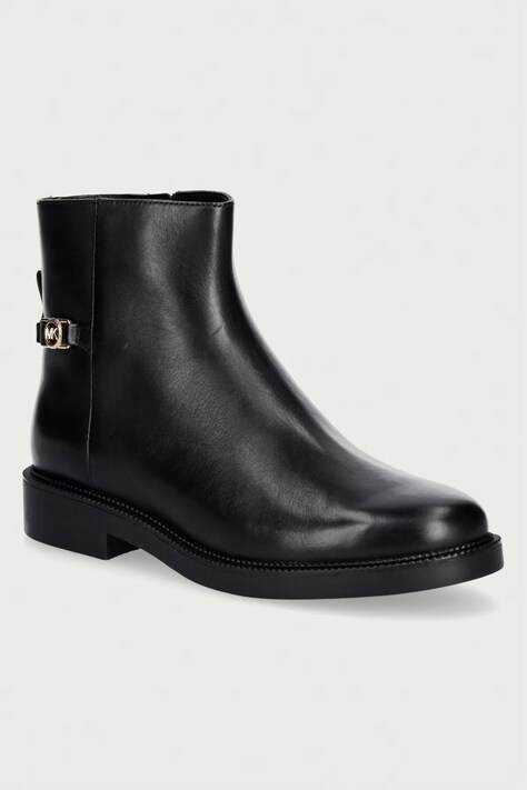 MICHAEL Michael Kors Μποτάκια Γυναικεία δερμάτινα Mandy Bootie μαύρα 40F5MAME5L.001