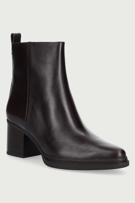 MICHAEL Michael Kors Μποτάκια Γυναικεία δερμάτινα Lex Bootie καφέ 40F5LXME5L.251
