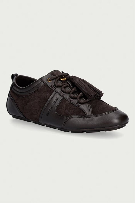 MICHAEL Michael Kors Keely Trainer sneakers γυναικεία δερμάτινα καφέ 43F6KLFS2S.251