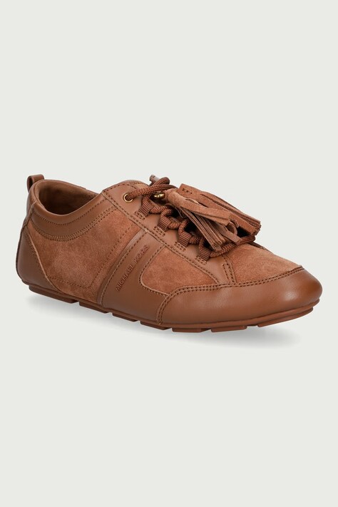 MICHAEL Michael Kors Keely Trainer sneakers dámske kožené hnedé 43F6KLFS2S.230