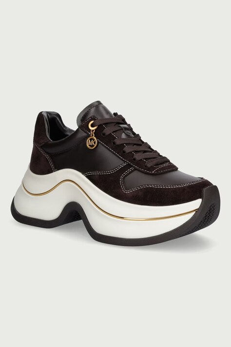 MICHAEL Michael Kors Arla Trainer superge ženske usnjene rjave 43F6ARFS1S.251