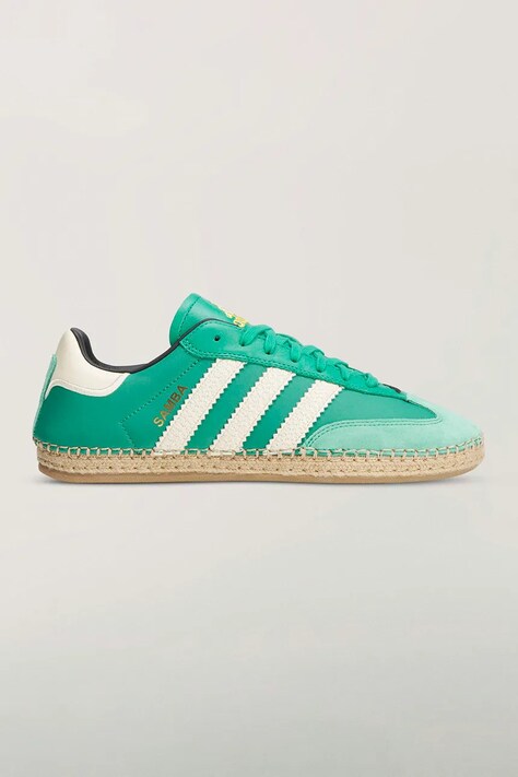 adidas Originals Samba Drille x Edison Chen sneakers pentru femei din piele verzi KI4326