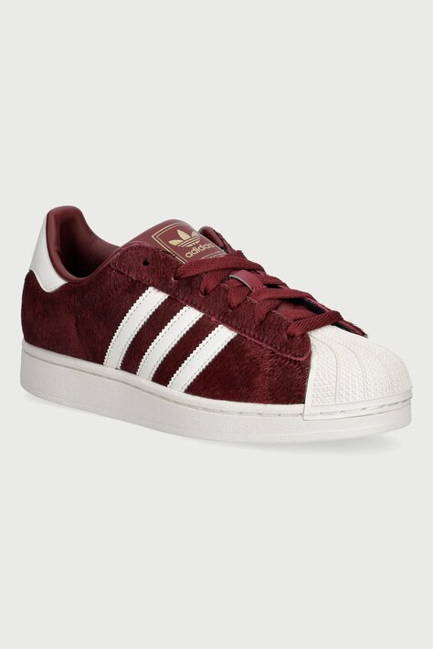 adidas Originals Superstar II sneakersy damskie skórzane czerwone KJ7696