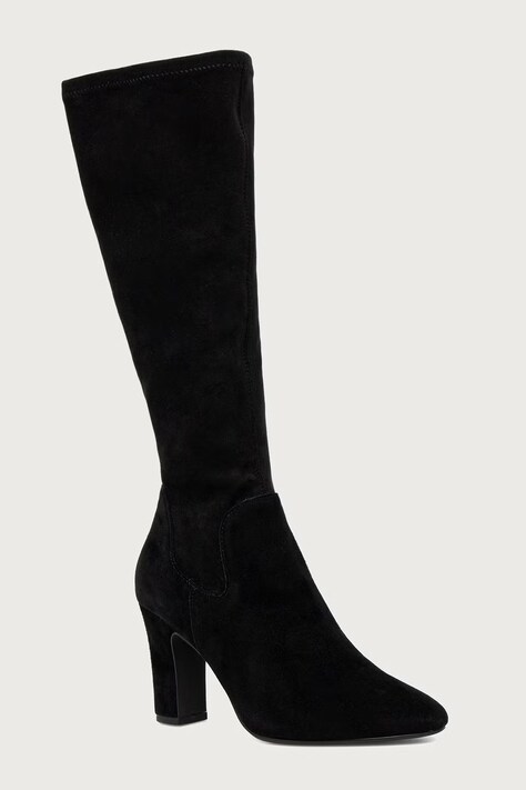 Dune London Kozaki damskie Simple czarne 0090500620008842