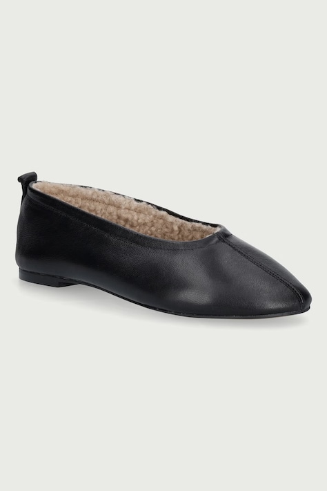 Dune London Baleriny skórzane Harliee czarne 0075510780043010
