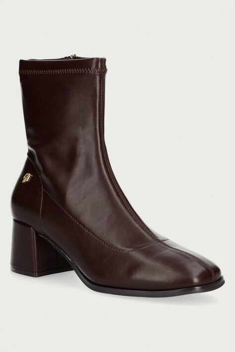 Steve Madden Botki na słupku damskie Jaileen brązowe 11005755