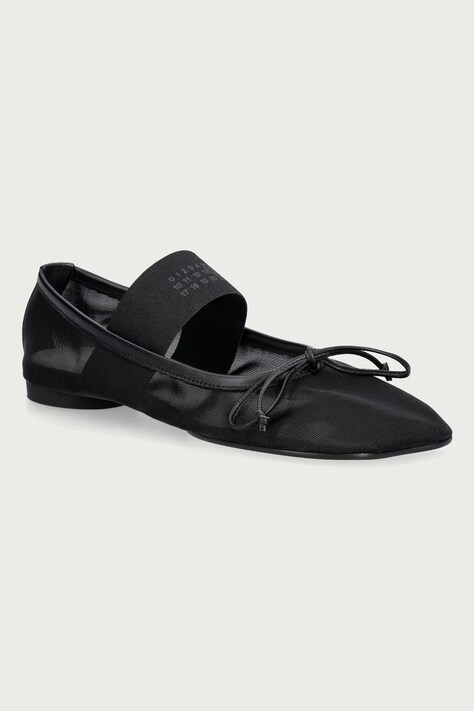 MM6 Maison Margiela baleriny czarne S59WZ0101-P7138