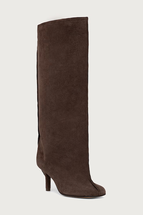 MM6 Maison Margiela Čižmy dámske semišové hnedé S59WW0123-P6385