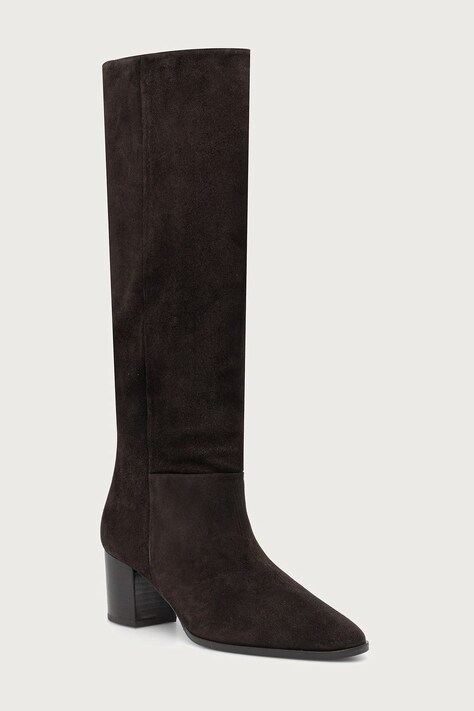 Billi Bi Μπότες block heel γυναικείες σουέτ T.moro Delizioso suede 556 καφέ B1399