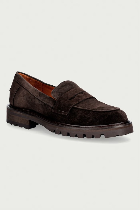 Billi Bi Мокасини дамски от велур T.moro Delizioso suede 556 черни B1355