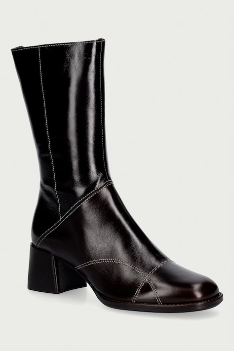 Billi Bi Škornji ženski usnjeni Espresso calf /brown heel 86 rjavi B1300