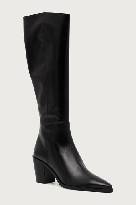 Billi Bi Μπότες Γυναικεία δερμάτινες Black calf 80 μαύρες B1296