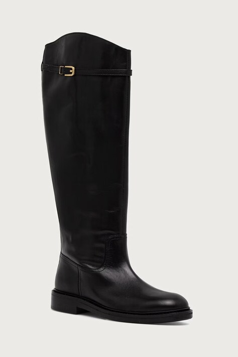 Billi Bi Čižmy dámske kožené Black calf 80 čierne B1277