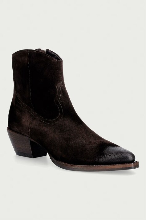 Billi Bi Stivali alla caviglia da donna in scamoscio T.moro delisoius suede 556 marrone A14745